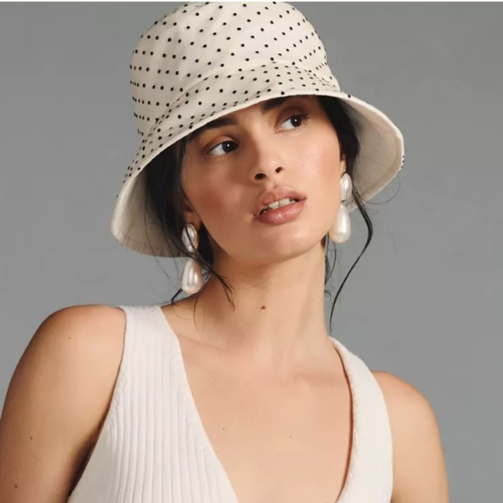 Anthropologie Lulla Dot Bucket Hat